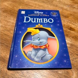 Disney Dumbo Keepsake Hardcover Book - Blue with Gold Accents